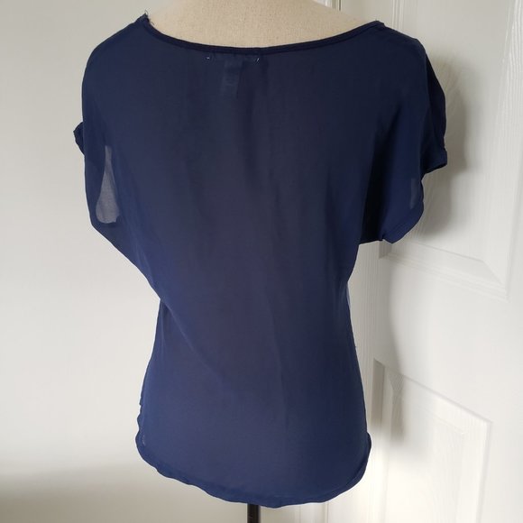 ambiance apparel blue ombre t-shirt - Picture 4 of 5